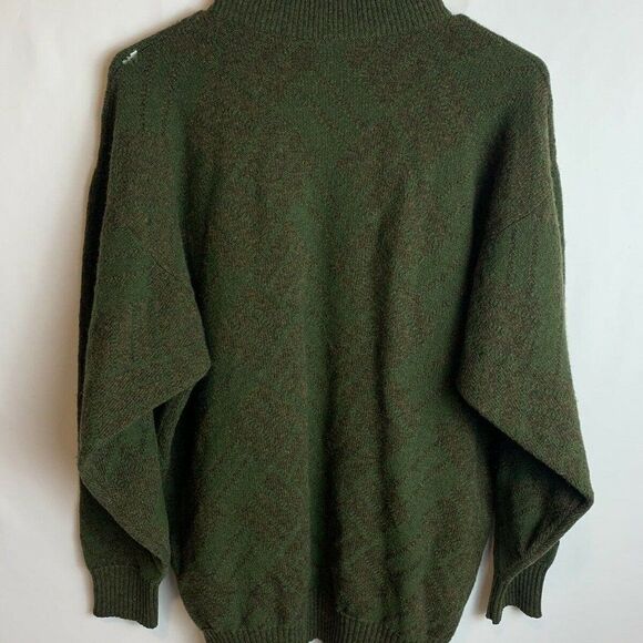 Clan Douglas Nordstrom Unisex Brown Pure Feeling Sweater Scotland Mock Neck - Picture 2 of 5